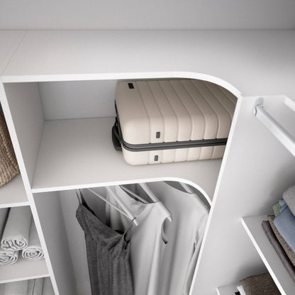 Large Alanno Wardrobe, Bedroom Storage Cabinet, Clothes Cabinet, Hanging Wardrobe, 234x141x205 cm, Available in 2 Colors