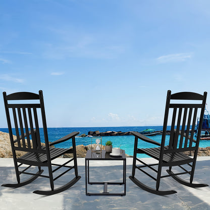 Rocker Outdoor Chair – Oversized Rocking Chair – Patio Chair – Garden Chair – Outdoor Rocking Chair – Houten Frame – Gemakkelijk Zelf In Te Zetten – Wit