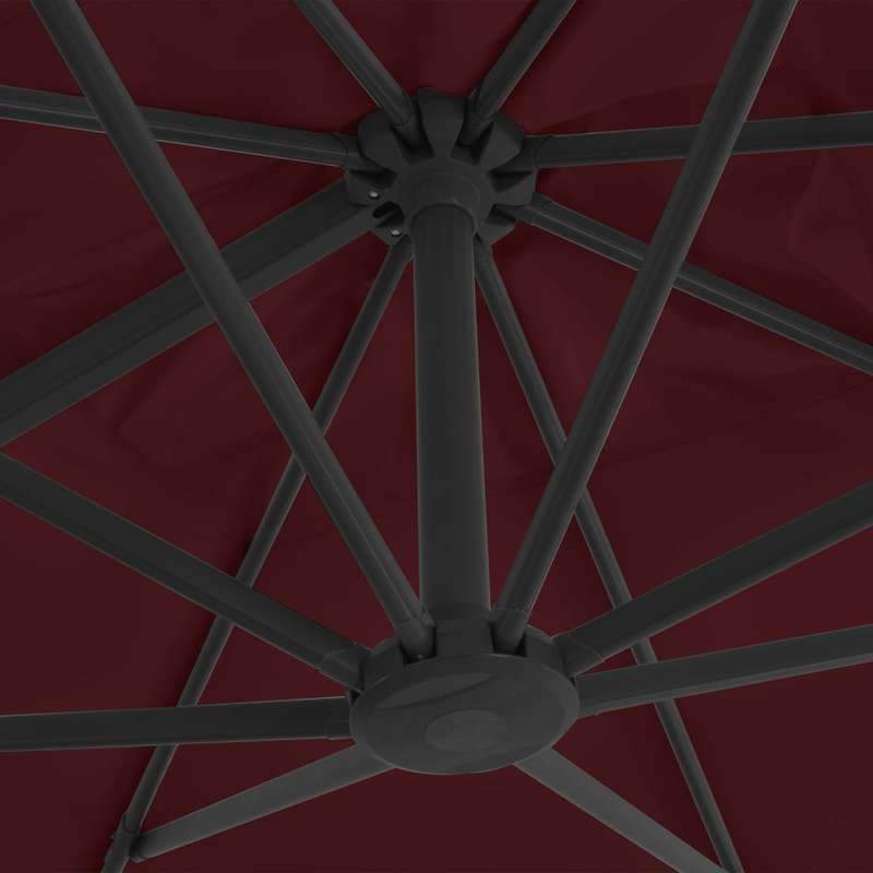 Zwevende Parasol – Hangende Parasol – Vrijstaande Parasol – Tuinparasol – Balkonparasol – 400x300 Cm – Aluminium Paal