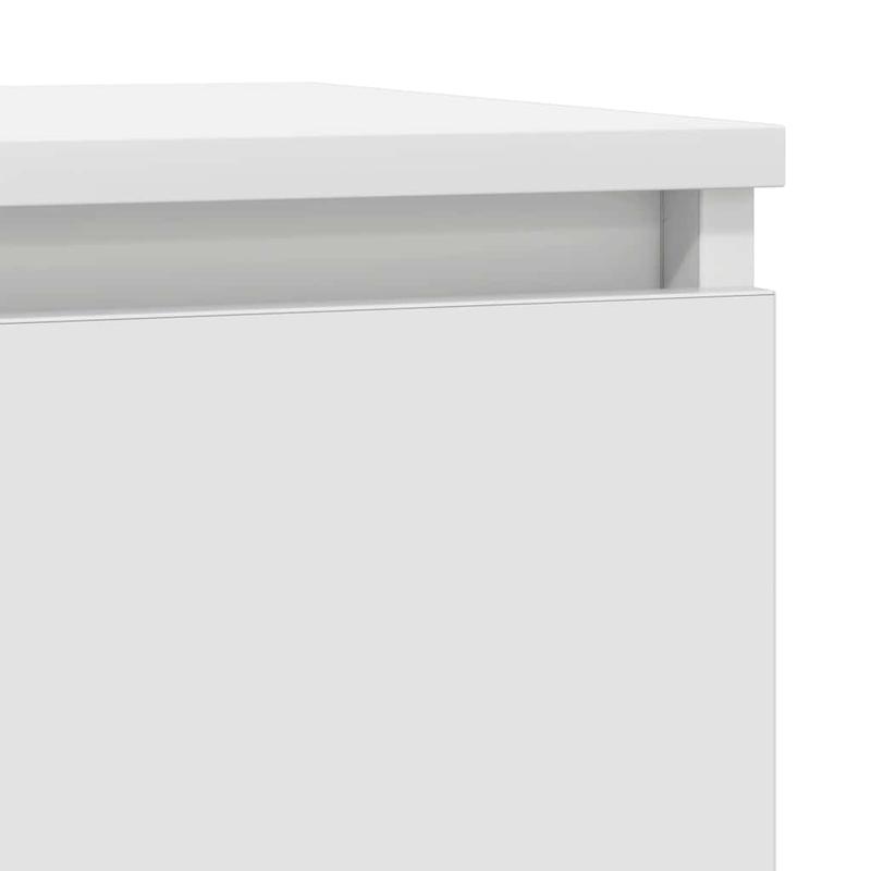 Sideboard with Drawer, White, 71x35x84 cm, Wood Composite Material/Storage Cabinet/Shoe Rack/TV Stand. This Storage Shelf Offers Ample Space to Keep Various Items Organized, Keeping Your Room Tidy