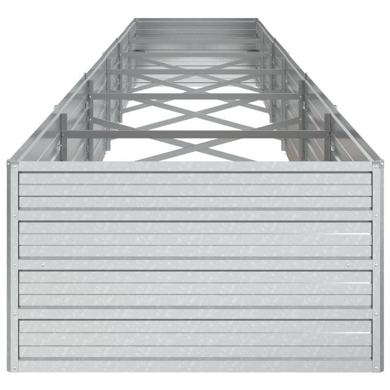 Verhoogde Plantenbak – Verhoogd Tuinbed – Bloembak – Kweekbak – Moestuinbak – Gegalvaniseerd Staal – 480x80x45 cm – Weerbestendig & Duurzaam