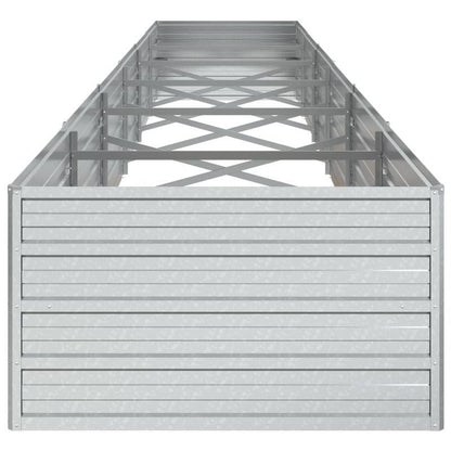 Verhoogde Plantenbak – Verhoogd Tuinbed – Bloembak – Kweekbak – Moestuinbak – Gegalvaniseerd Staal – 480x80x45 cm – Weerbestendig & Duurzaam