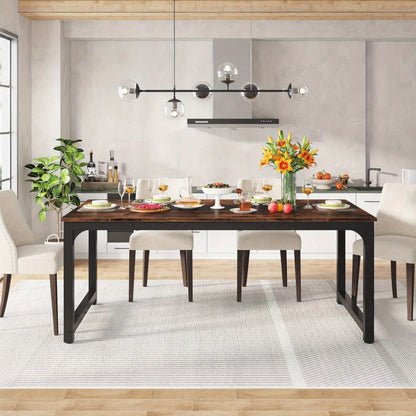 4-6 People Use Extra Long Office Desks. Business Office Conference Table, a Large Workbench Placed in The Office Or Conference Room, Uniquely Designed Furniture