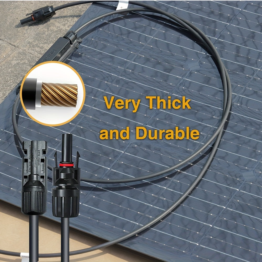 200W Zonnepaneel Kit – Solar Panel Set – Zonne-energie Systeem – Batterijlader – Zonnecel Systeem – Flexibel & Lichtgewicht – Inclusief 20A Ladingsregelaar – Hoog Rendement Monokristallijn