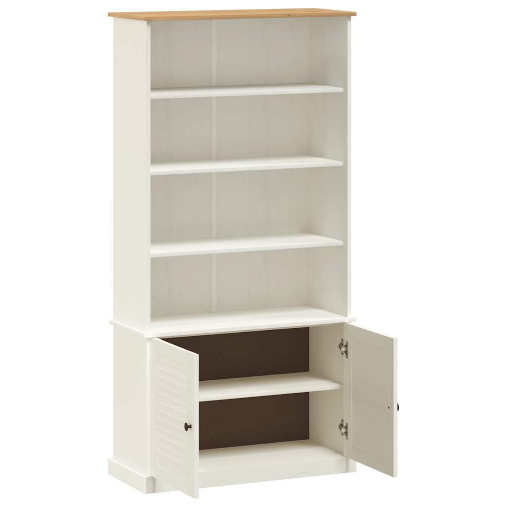 Boekenkast – Boekenrek – Opbergkast – Vakkenkast – Massief Essenhout – Wit – Stevig & Onderhoudsvriendelijk
