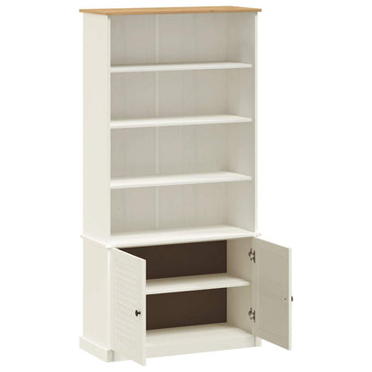 Boekenkast – Boekenrek – Opbergkast – Vakkenkast – Massief Essenhout – Wit – Stevig & Onderhoudsvriendelijk