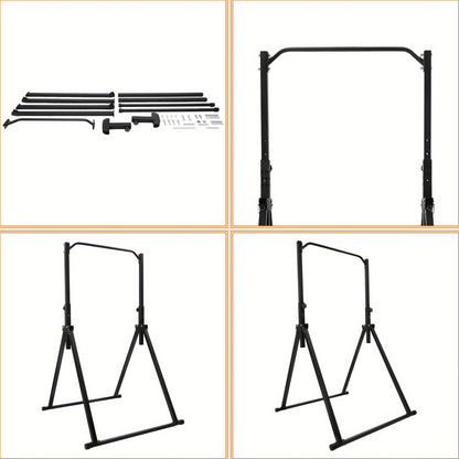 Optrekstang – Pull Up Bar – Wandmontage Stang – Deurkozijn Bar – Fitness Stang – Carbonstaal – Verstelbaar 175-230 cm – 200 kg Draagkracht