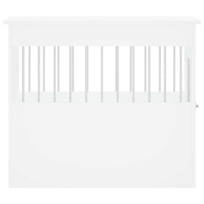 Dog Cage Made of Engineered White Wood 55X80X68 Cm