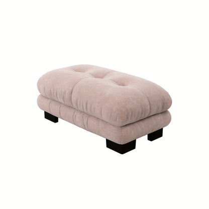 Hoekbank – Hoeksalon – Zithoek – Loungebank – Voetbank – Chenille – Katoen Vulling – Lichtgoud – Zacht & Compact