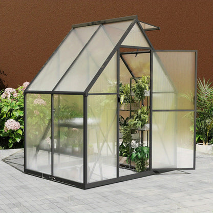 Kweekkas – Tuinkas – Broeikas – Foliekas – Mini Serre – Aluminium Frame – Verstelbare Ventilatie – 182,88x121,92 cm