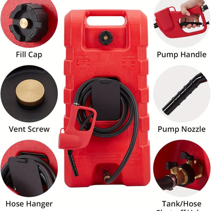 Draagbare Brandstoftank – Benzinetank – Dieseltank – Brandstofcontainer – Mobil Tank – 57 Liter Capaciteit – Lekvrije Messing Afsluitventielen