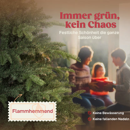 Kunstkerstboom – Nepkerstboom – Kerstboom Kunst – Kunstige Kerstboom – Valse Kerstboom – 180 cm Hoog – Brandvertragend PVC En Metaal