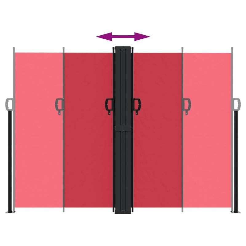 Uittrekbaar Privacy Scherm – Balkonscherm – Tuinscherm – Beschermingsdoek – Windscherm – Verstelbaar – Zonlicht Blokkerend - Rood