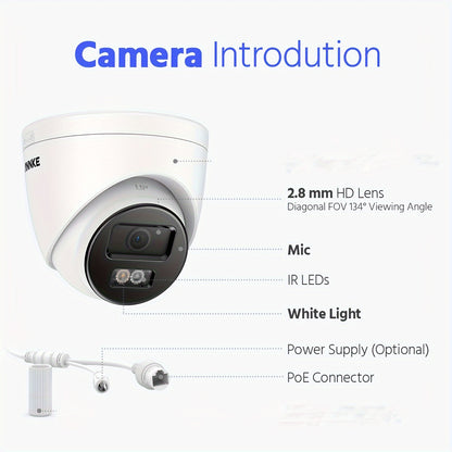 Beveiligingscamera – Camerabewaking – Bewakingscamera – Beveiligingssysteem – IP-camera – 5MP 3K Resolutie – Kleurennachtzicht met AI Detectie – 2TB Opslag