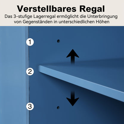 Dressoir – Ladekast – Opbergkast – Buffetkast – Kast – Modern – Hoogwaardig Hout – Gouden Metalen Poten – 2 Deuren – 3,2+ Kubieke Voet Opbergruimte – Zwart Turquoise