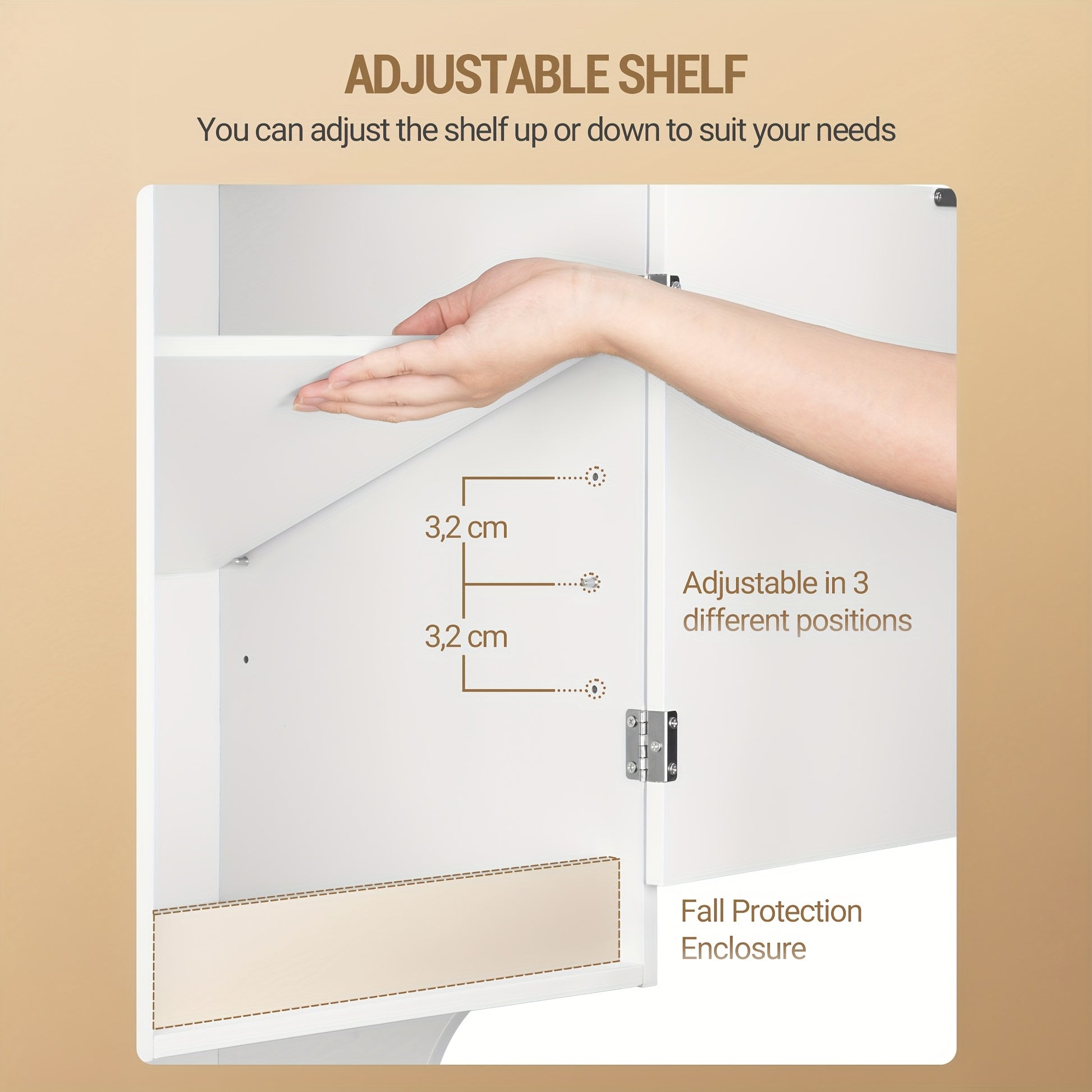 Tall White Bathroom Cabinet with Laundry Basket - Space-Saving Narrow Storage Unit, Adjustable Shelves & Sliding Doors/Drawer, Freestanding Cabinet for Small Bathrooms, -like Material, Removable Dirt-Resistant Laundry Bag (17 - QUORE