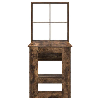 Bureau – Bureautafel – Computertafel – Werkplek – Studiebureau – Smoked Oak MDF – Veel Opbergruimte