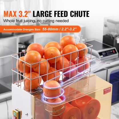 Sinaasappelpers – Citruspers – Sapmachine – Juicer – Fruitpers – 120W Krachtige Motor – Roestvrijstaal 304