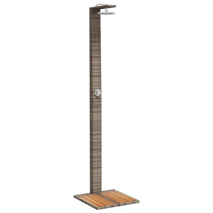 Buitendouche – Tuindouche – Vloerdouche – Zwembaddouche – Campingdouche – Duurzaam Metalen Frame – 3 Verstelbare Sproeikoppen – Ergonomische Hendel – 50x55x224 cm – Zonder Elektriciteit