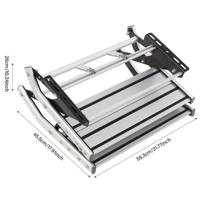 Campingtrap – Instapladder – Caravantrede – Campertrap – Opvouwbare Reissteiger – Aluminium Legering – Draagvermogen 200 kg