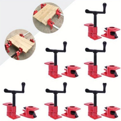 Waterklemmen – Buisklemmen – Slangklemmen – Pijpklemmen – Schroefklemmen – Set van 6 – Rood Metalen IJzer – Geschikt voor 3/4 Inch Buizen – Stevig en Duurzaam