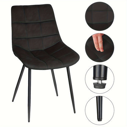 Eetkamerstoelen – Stoelen – Kuipstoelen – Keukenstoelen – Designstoelen – Fluwelen Bekleding – Ergonomische Zithoogte 50 cm