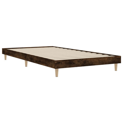 Eenpersoonsbed – Kinderbed – Logeerbed – Slaapbank – Kajuitbed – Met Opbergruimte – Volledig Gemonteerd – 100x200 cm – Smoke Oak Afwerking