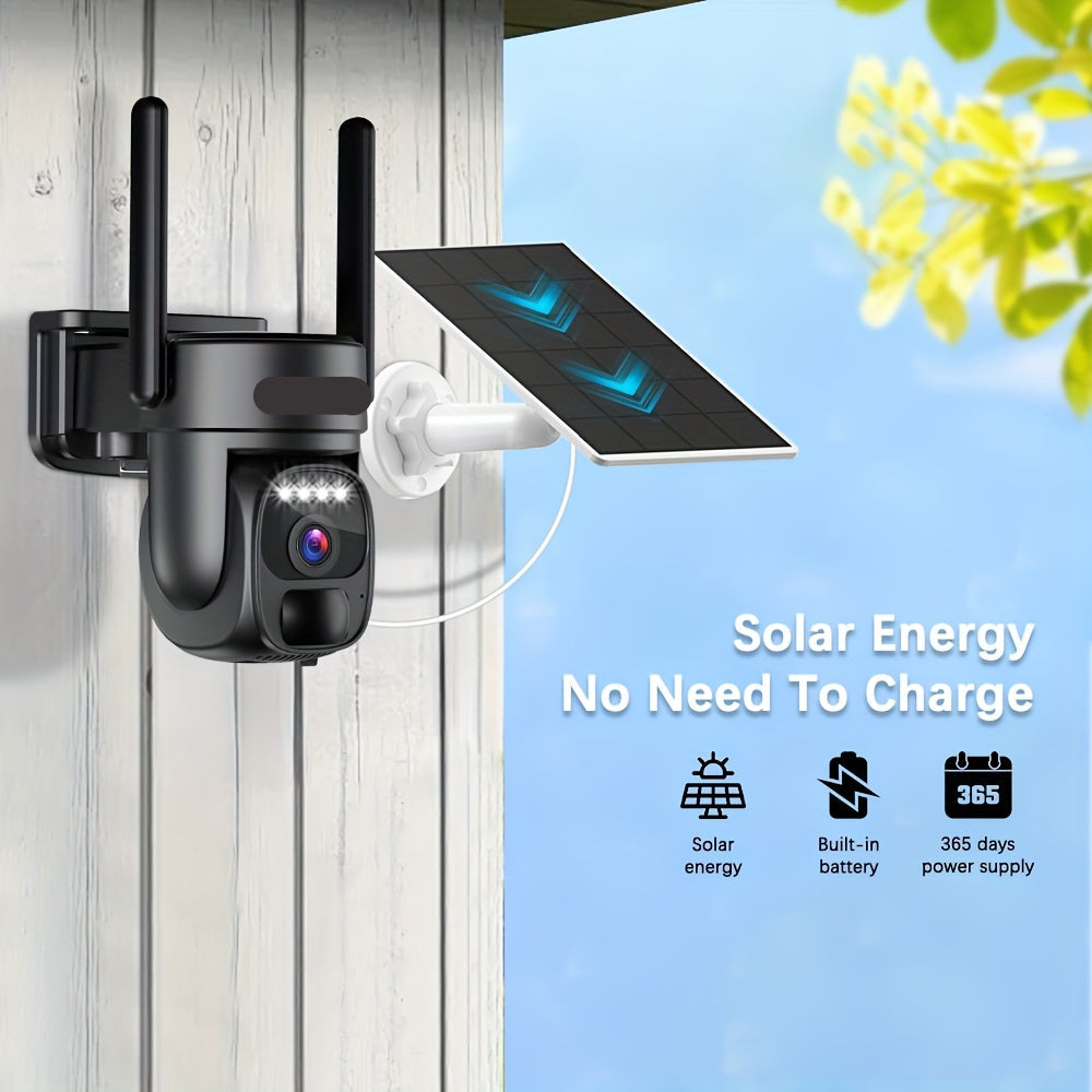 Draadloze Beveiligingscamera – Zonne-energie Camera – Buiten Camera – 1080p Camera – IP66 Weerbestendig – 360° PTZ – 4G Connectiviteit