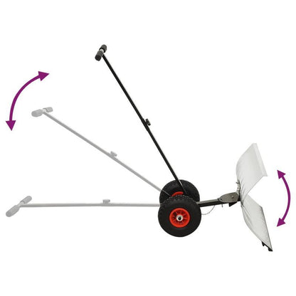 Sneeuwschuiver – Sneeuwschep – Sneeuwruimer – Lawineschop – Bladruimer – Handmatig met Wielen – Duurzaam Kunststof – Ergonomisch Comfort