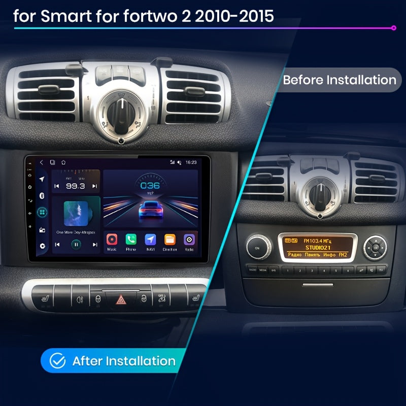 2Din Autoradio – Multimedia Speler – CarPlay Systeem – Android Auto Interface – GPS Navigatie – 9 Inch Touchscreen – 2+64GB WiFi Connectiviteit