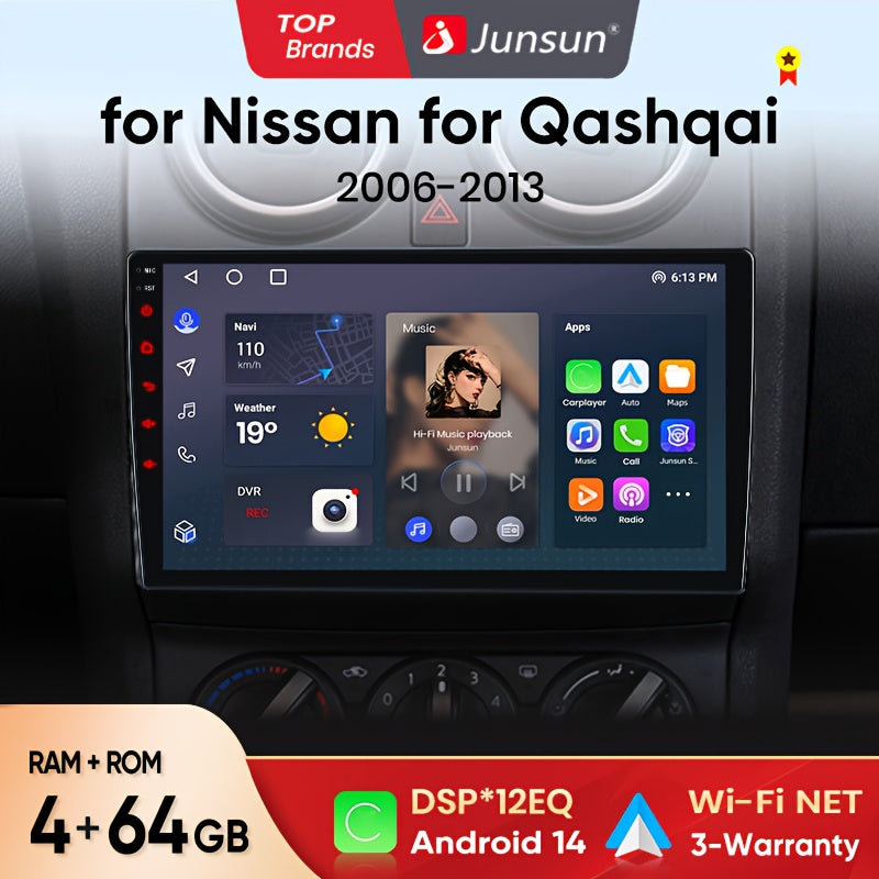 Multimedia Speler – Autoradio – Navigatiesysteem – In-Car Entertainment – 2-DIN Dashboard – 9 Inch IPS Scherm – 4GB RAM 64GB Opslag – WiFi & Draadloze CarPlay