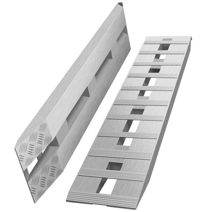 Aluminium Laadbruggen – Laadplanken – Oprijplaten – Laadrampen – Oprijplanken Set – 6000 lbs Draagkracht – Antislip Beavertail Haak