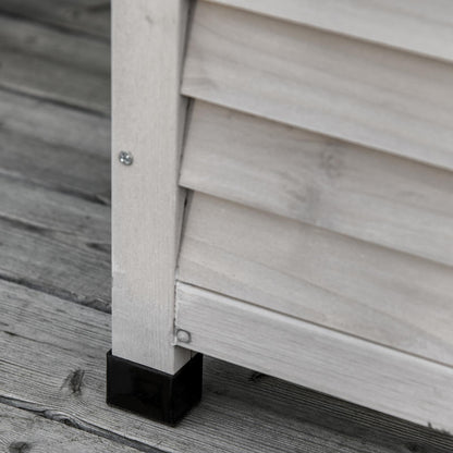 Opbergbox Tuin – Opbergkist Buiten – Tuinkussenbox – Tuinberging – Tuinkist – Grote Houten Opbergbox – Duurzaam Grenenhout – 127x56x60 cm – Houten Deksel