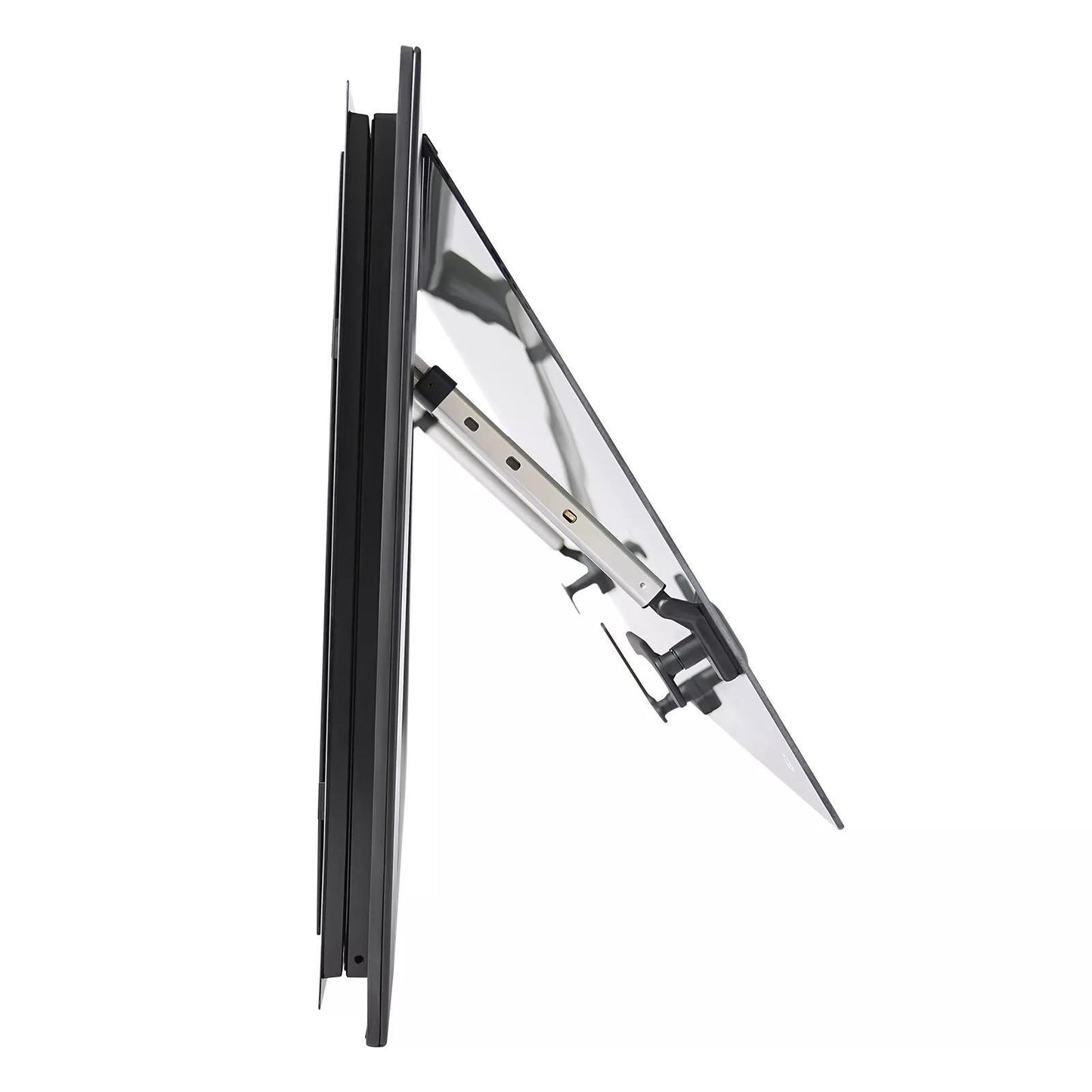 Camperraam – Camperraam Schuifraam – Caravanraam – Trailerraam – Ombouwraam – Uitklapbaar – 65° Opening – Aluminium Frame – Gehard Glas – Insectenhor – 60x45 cm – Zwart