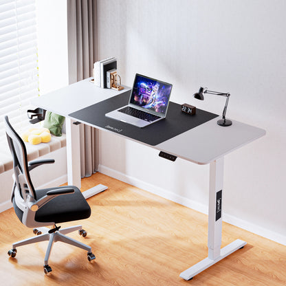 Verstelbaar Bureau – Zit-Sta Bureau – Elektrisch Bureau – Ergonomisch Bureau – Wit 140x60 cm – Traploos Verstelbaar 72-117 cm – Geheugenfunctie