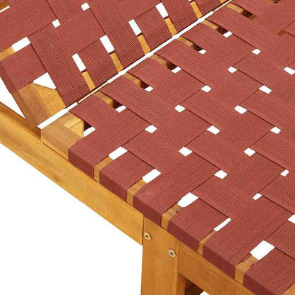 Houten Ligstoel – Houten Tuinstoel – Verstelbare Ligstoel – Acaciahouten Stoel – Olefin Stoffering – Duurzaam En Comfortabel