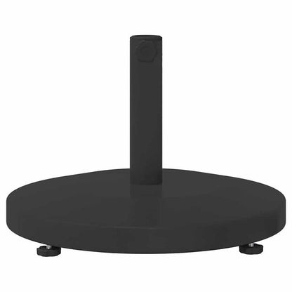 Parasolvoet – Parasolhouder – Parasolstandaard – Kruisvoet – Vulbare voet – Zwaar 25 kg – Stabiel met Wielen en Rem – Staal & Beton – 48x48x32 cm – Geschikt voor Grote Buitenparasol
