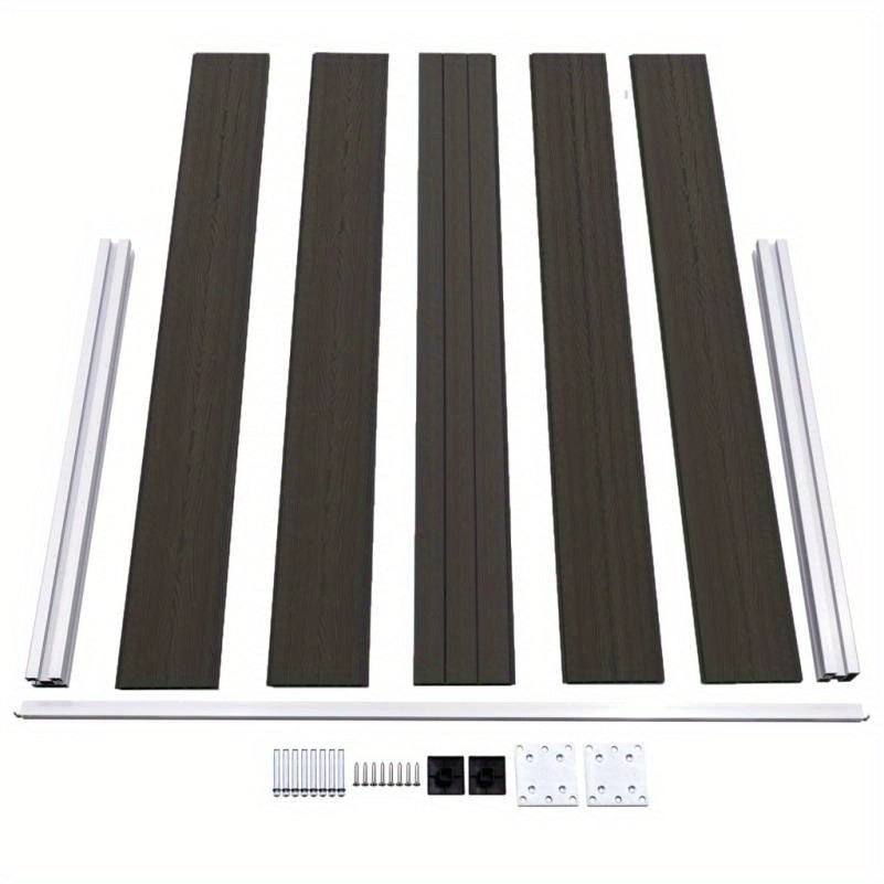 Schuttingpaneel – Tuinscherm – Hekpaneel – Tuinafscheiding – Privacy Scherm – WPC Materiaal – 180x105 cm Zwart – Weerbestendig & Onderhoudsvriendelijk