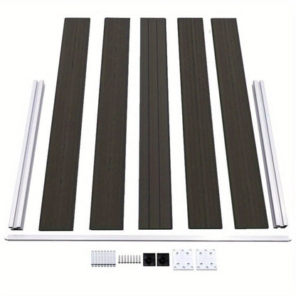 Schuttingpaneel – Tuinscherm – Hekpaneel – Tuinafscheiding – Privacy Scherm – WPC Materiaal – 180x105 cm Zwart – Weerbestendig & Onderhoudsvriendelijk