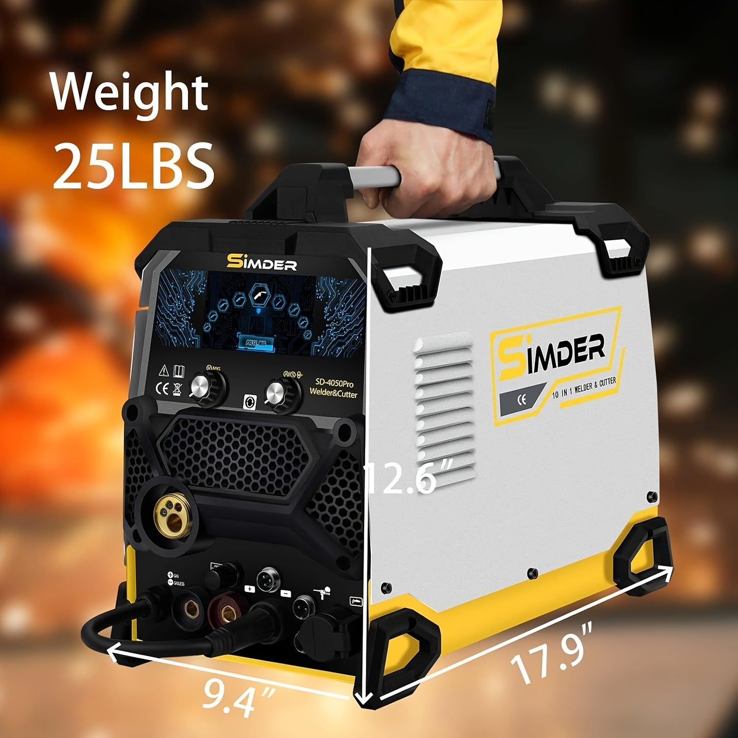 Lasmachine – Laskrachttoestel – MIG MAG Lasser – TIG Lasknop – Plasma Snijder – 10-in-1 Multifunctioneel – 200A Hoogvermogen – Intelligente Geheugenfunctie