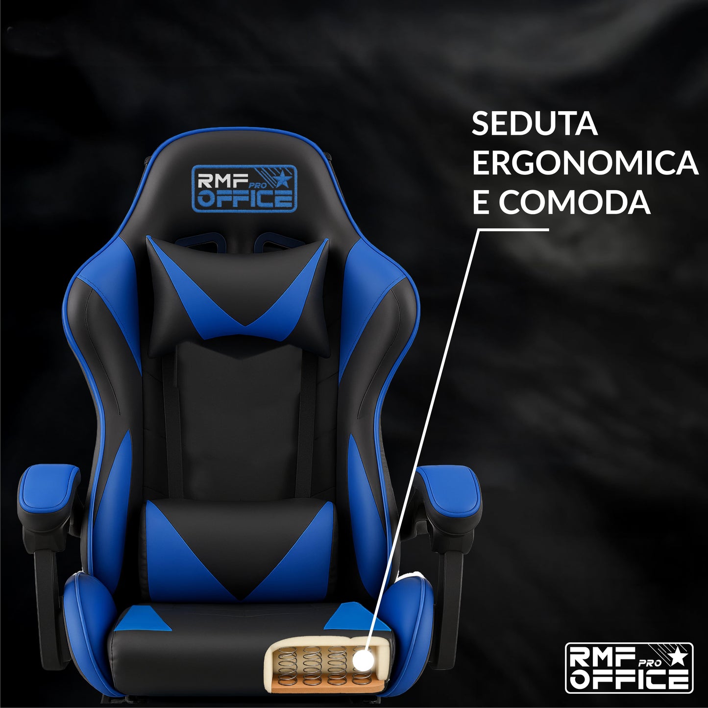 Gamestoel – Gaming Stoel – Gamestoel Bureaustoel – Gaming Chair – Ergonomisch Design – Verstelbare Hoogte en Inklapbare Voetsteun – Zwart