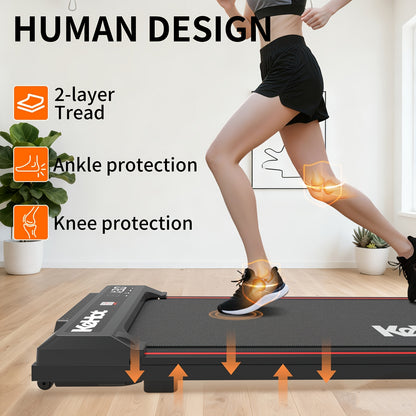 Home Smart Walking Treadmill with Multi-Function LED Display Quiet DC Motor 12 Preset Programs EU Plug 220-240V Ideal for Light Indoor Fitness