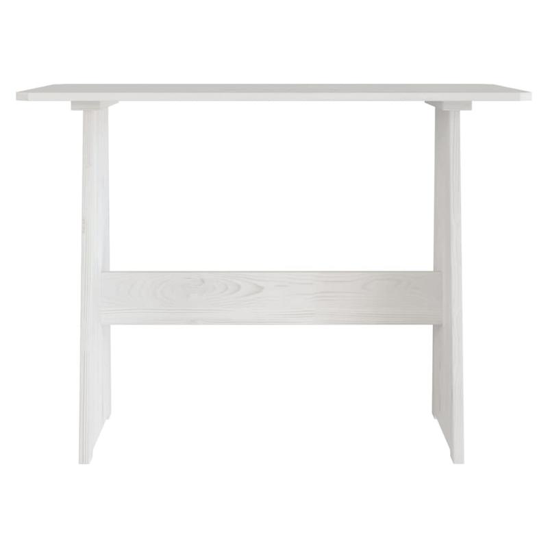 Eettafel – Houten Tafel – Grenen Tafel – Eetkamertafel – Keukentafel – Massief Grenenhout – Compact Formaat – Witte Kleur