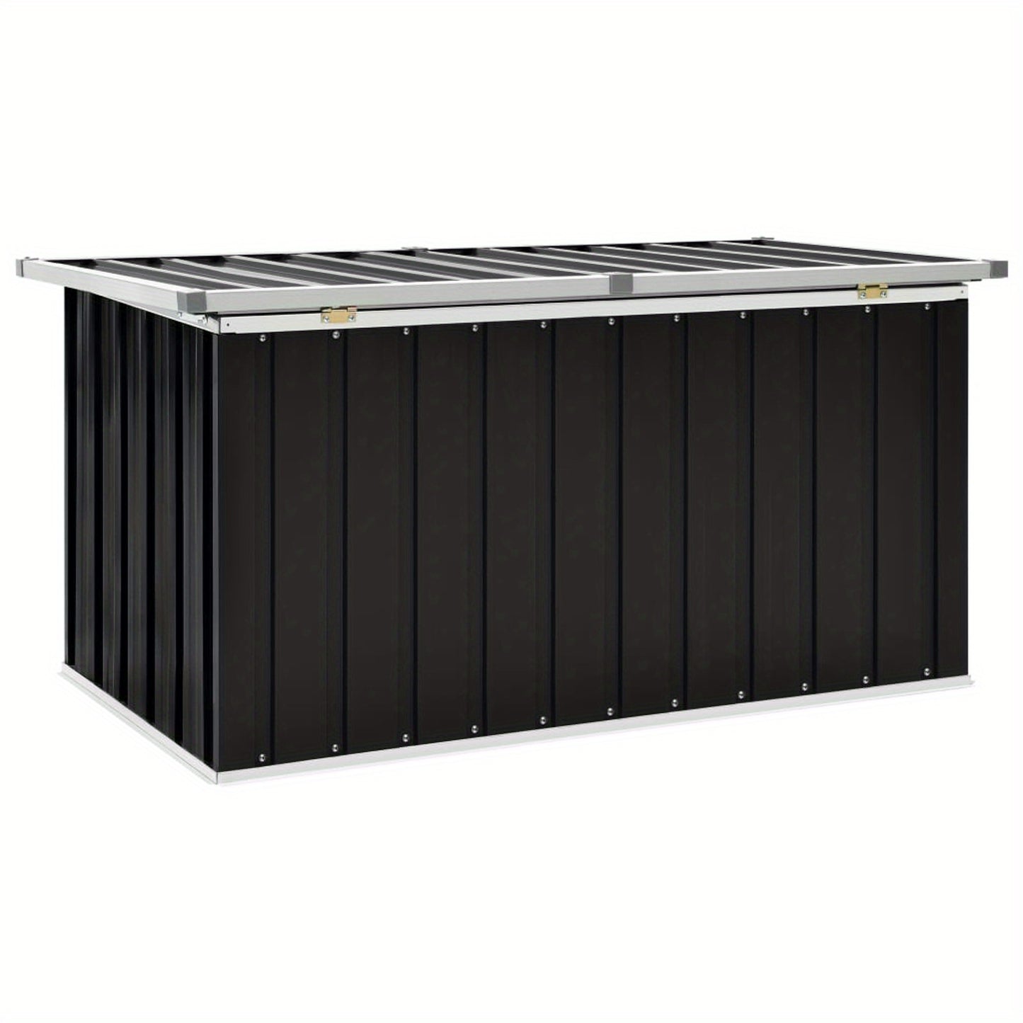 Tuinkist – Tuinkussenbox – Tuinopbergbox – Tuinbox – Opbergbox – Gecoat Metaal & Synthetisch Materiaal – 129x67x65 cm
