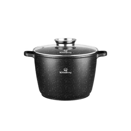 Soepketel – Soeppan – Kookpan – Stoofpan – Pannenset – Gegoten Aluminium – PFOA-vrije Antiaanbaklaag – Geschikt Voor Alle Warmtebronnen – Met Glazen Deksel – 7/11/15 Liter
