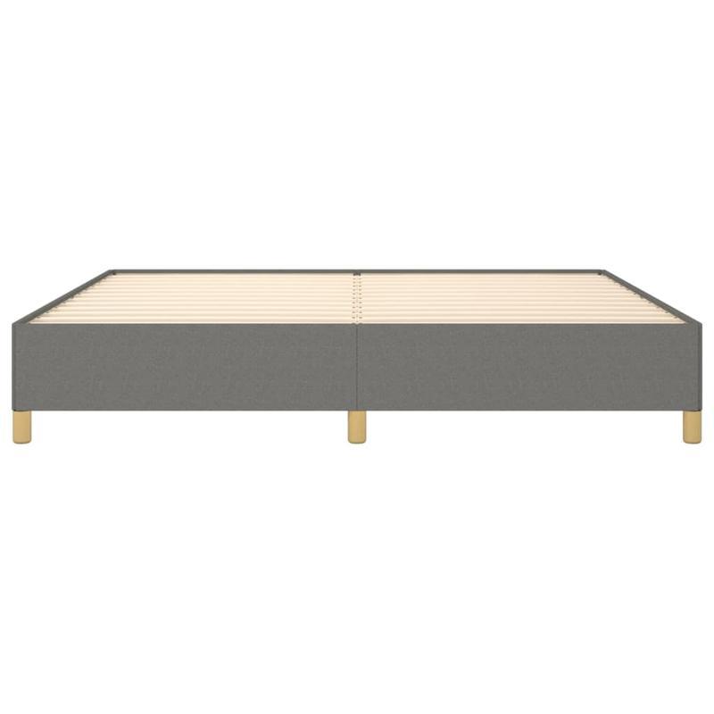 Bed frame without Mattress Grigio Scuro 200x200cm Tissue Practical, removable, suitable for all seasons, Bedroom Furniture, Home Decor, Modern Bedroom, Minimalist Style, Easy Assembly, Durable Material, Queen Size Bed, Slatte