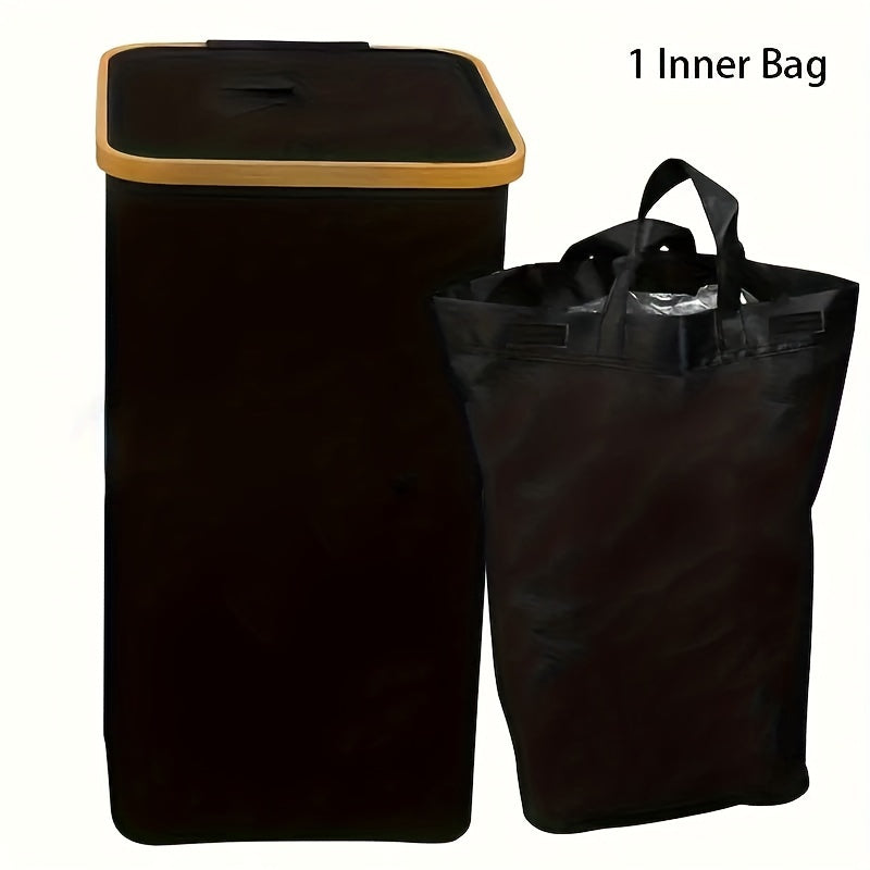 Recyclingbak – Afvalzak – Recyclezak – Afvalcontainer – Afvalemmer – Set Van 2 Zakken – 100 Liter Inhoud – Afneembare Draagtas – Opvouwbaar En Stevig