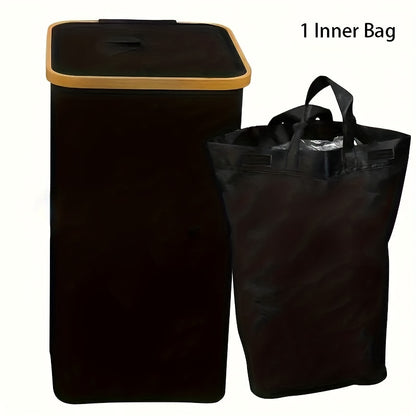 Recyclingbak – Afvalzak – Recyclezak – Afvalcontainer – Afvalemmer – Set Van 2 Zakken – 100 Liter Inhoud – Afneembare Draagtas – Opvouwbaar En Stevig