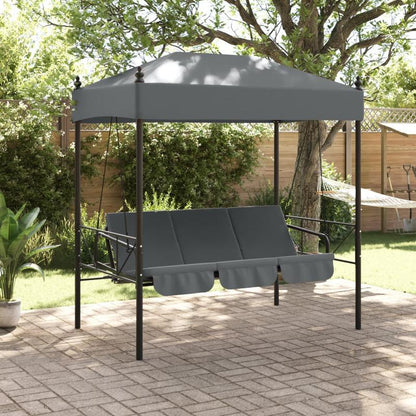 Schommelstoel – Schommelstoel Met Canopy – Tuinschommel – Balkonstoel – Verandaschommel – Stevig Stalen Frame – Comfortabele Afneembare Kussens