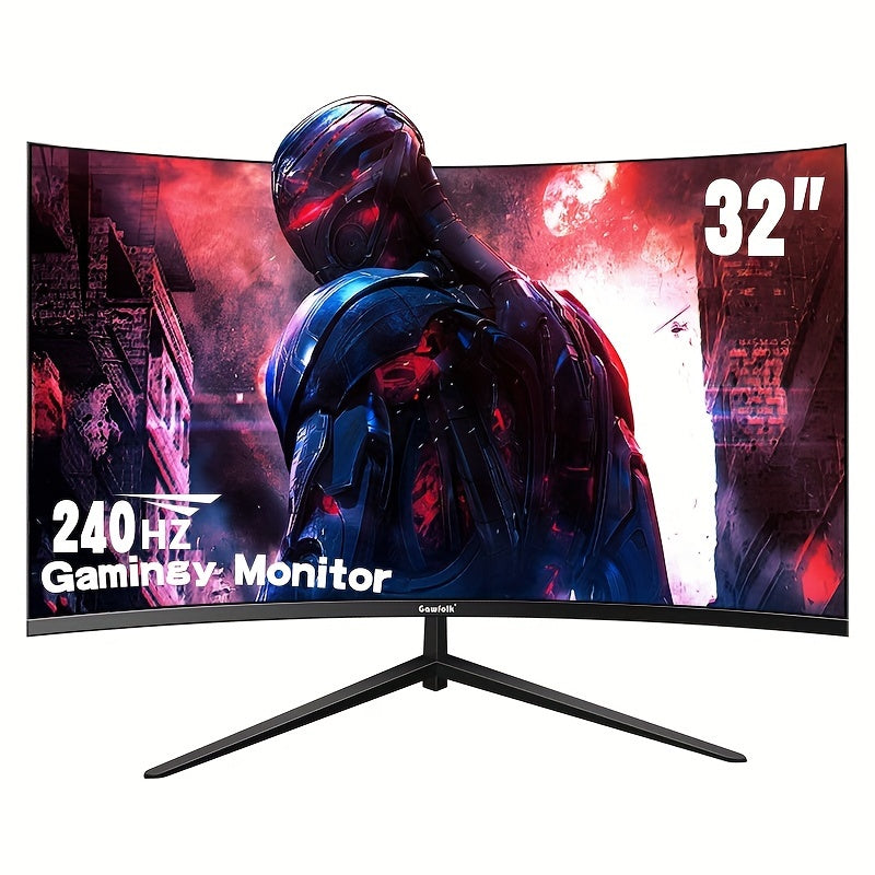 Gaming Monitor – Curved Monitor – 32 Inch Scherm – Full HD Monitor – 240Hz Verversingssnelheid – 1800R Curve – 1ms Reactietijd – 100% sRGB Kleurweergave